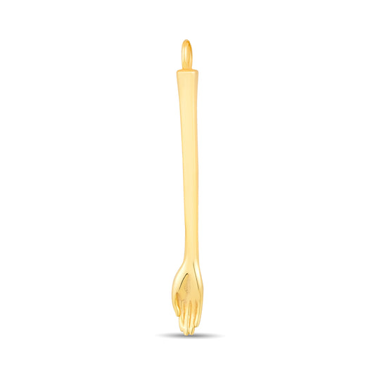 The Anglesea Arm Gold – gold hand spoon necklace, front product view