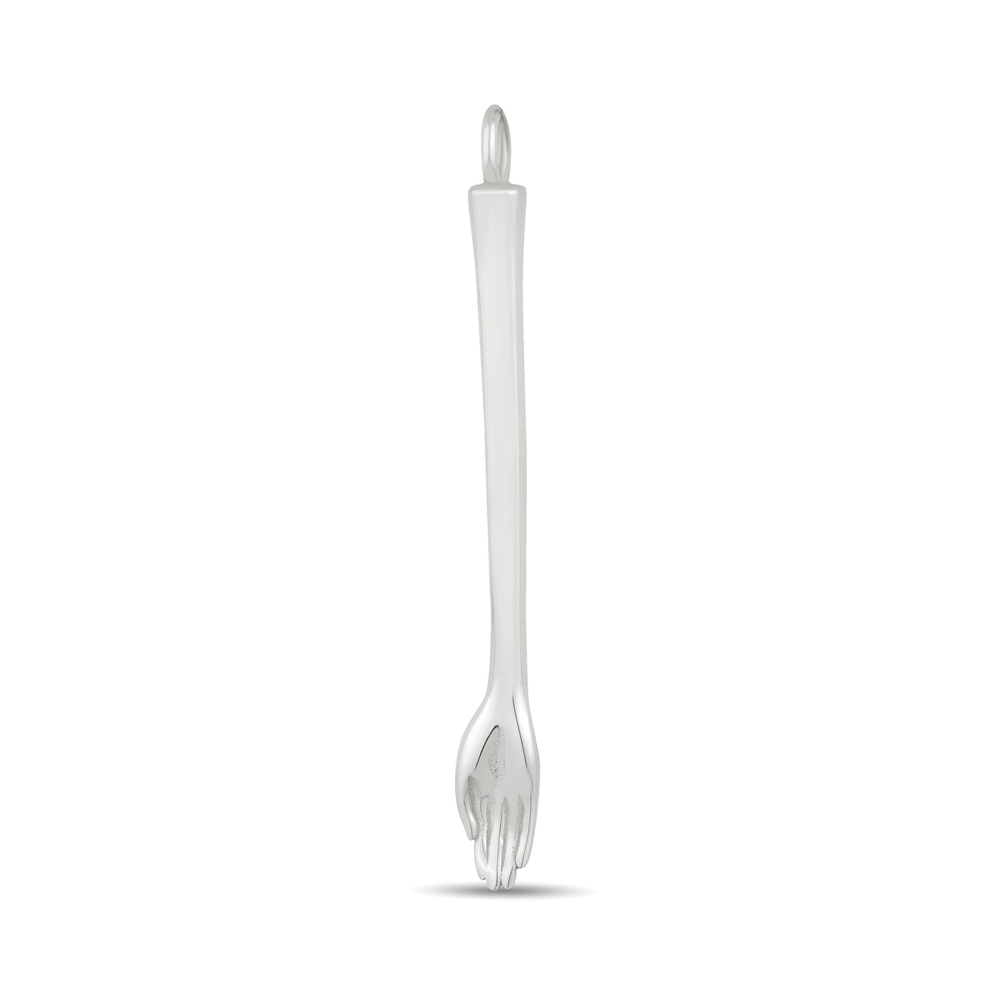 The Anglesea Arm Silver – silver hand spoon necklace, front product view