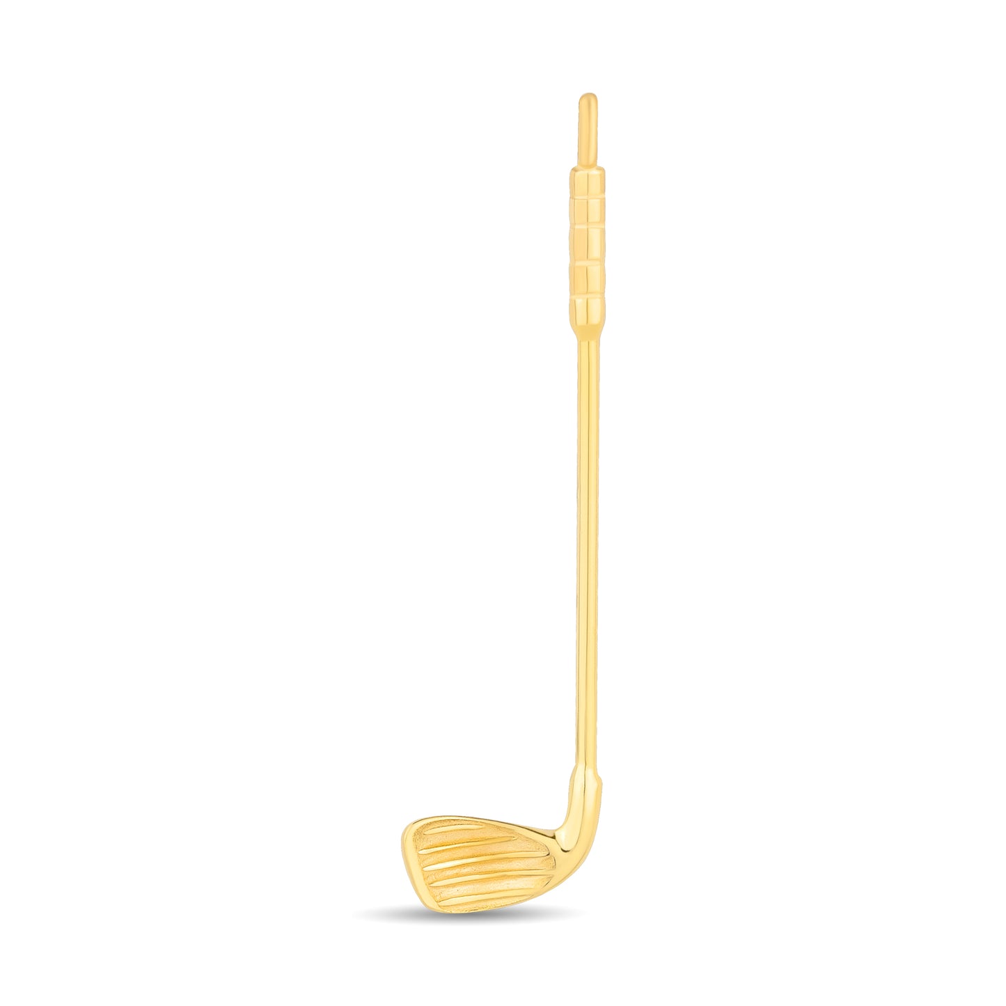 Who's Your Caddy Gold – gold golf club necklace, front product view