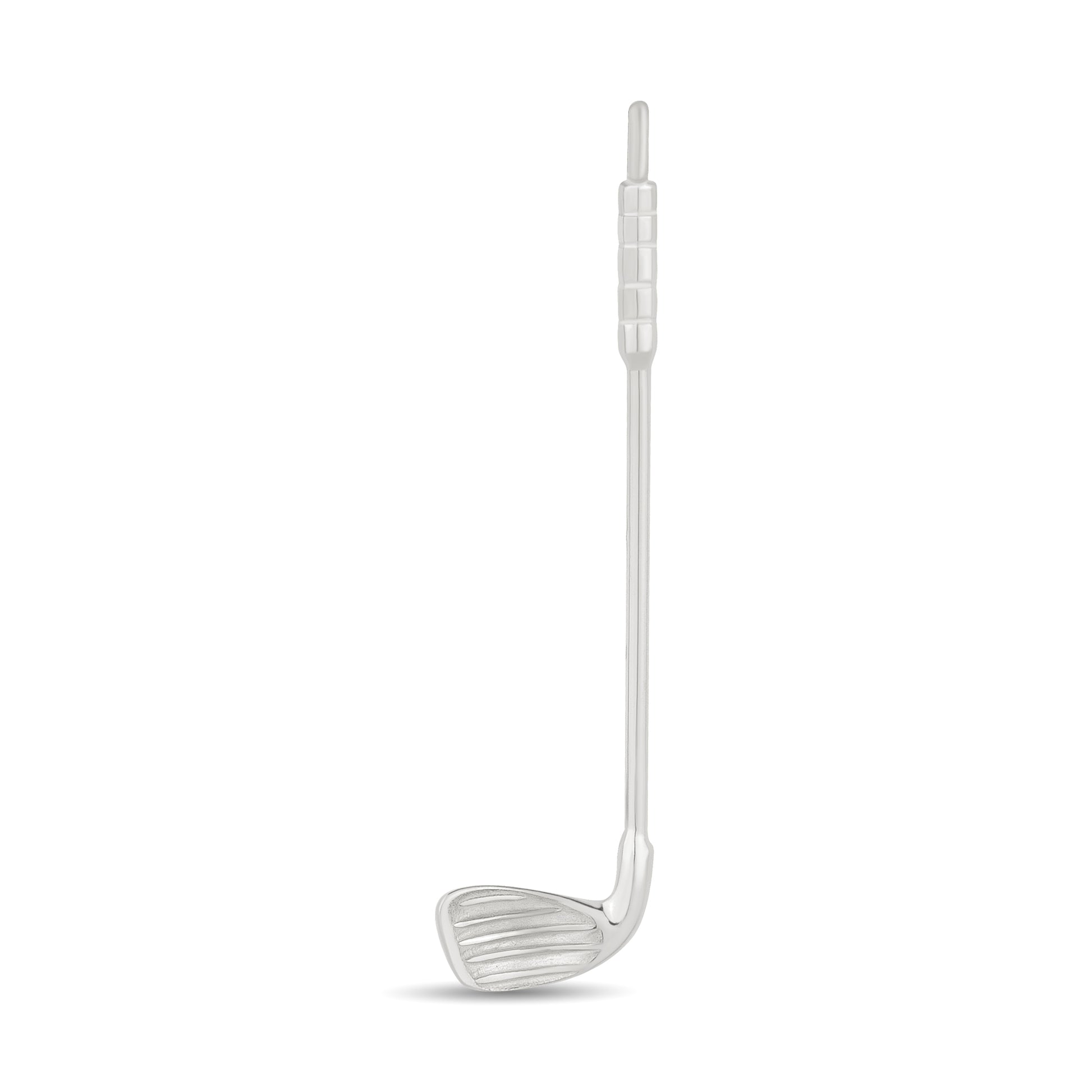 close-up of Who's Your Caddy Silver – secret spoon locket, gift for golfers