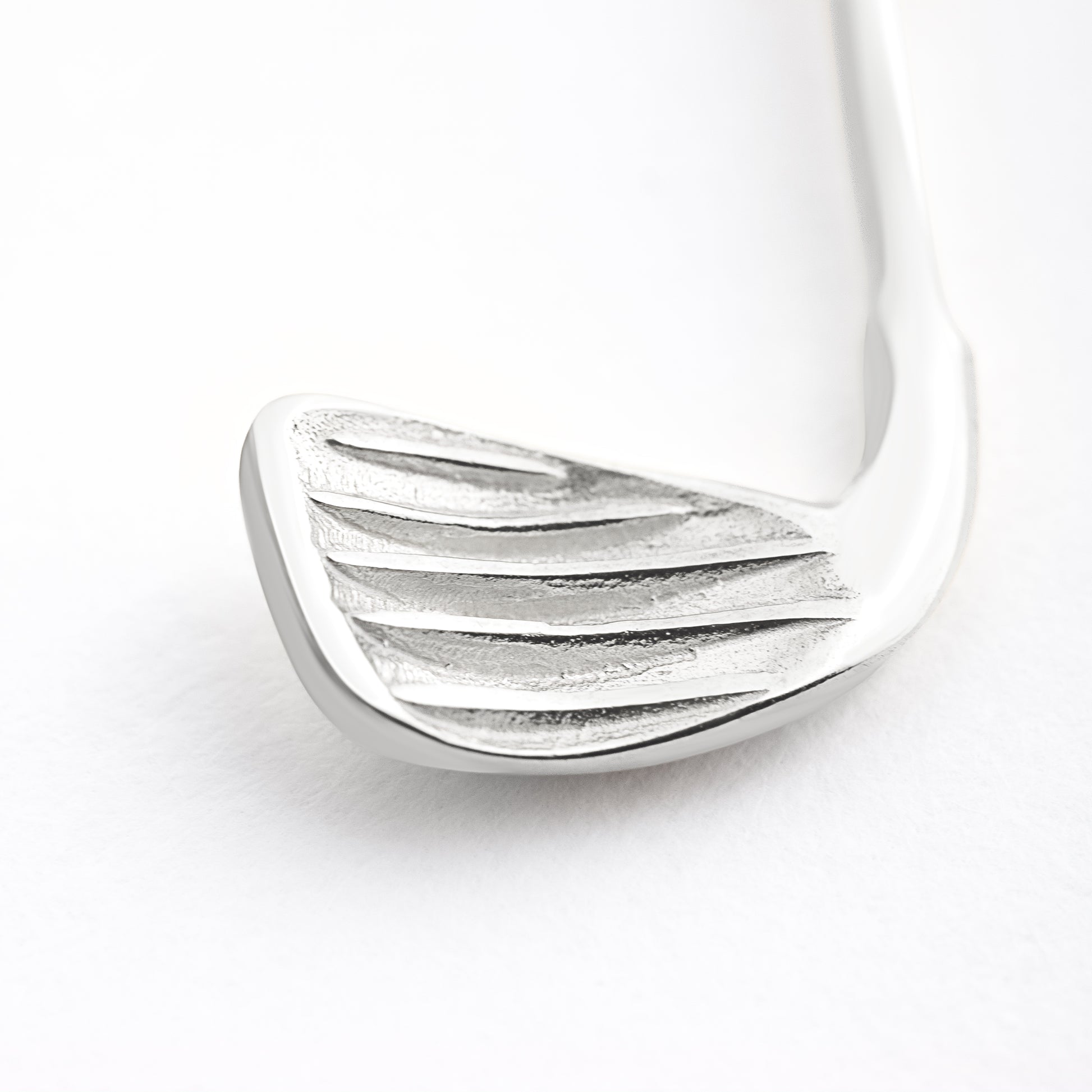 silver golf necklace pendant – close-up detail, Who's Your Caddy