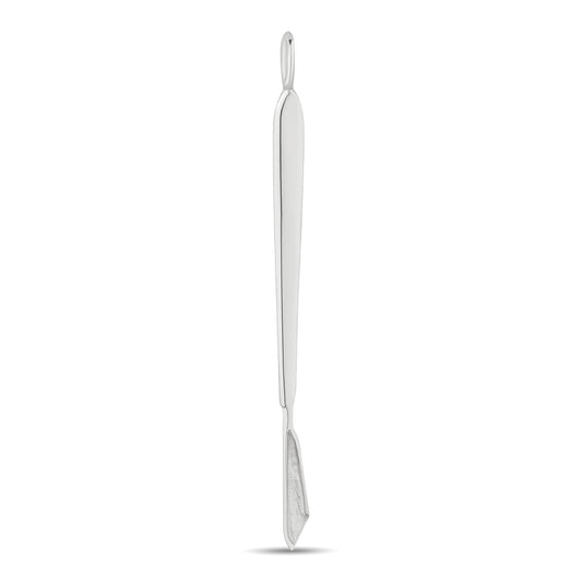silver scalpel pendant necklace stand up – Scalpelle by Shovelle spoon necklace