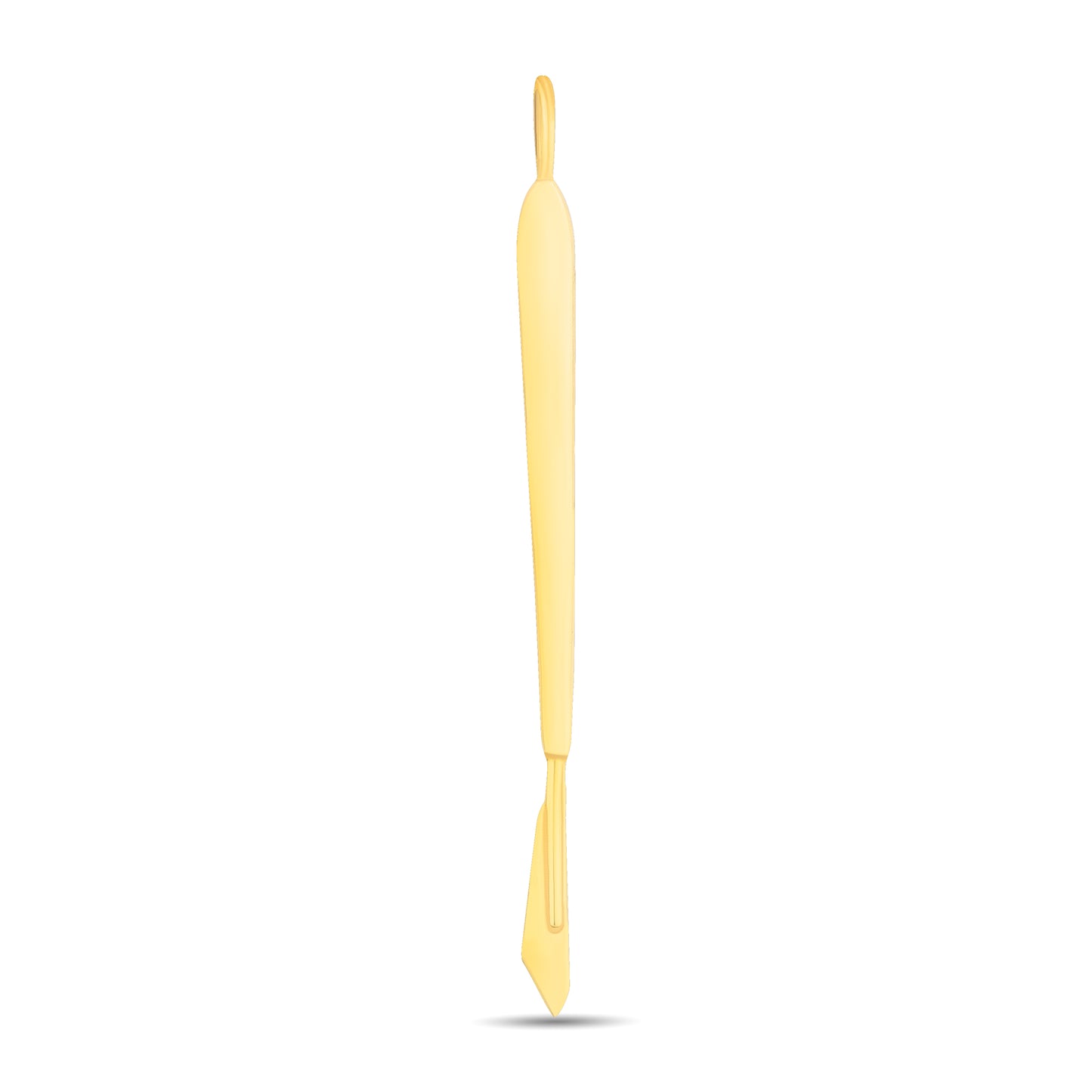 Scalpelle Gold – gold scalpel necklace, front product view