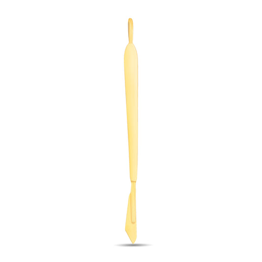 Scalpelle Gold – gold scalpel necklace, front product view