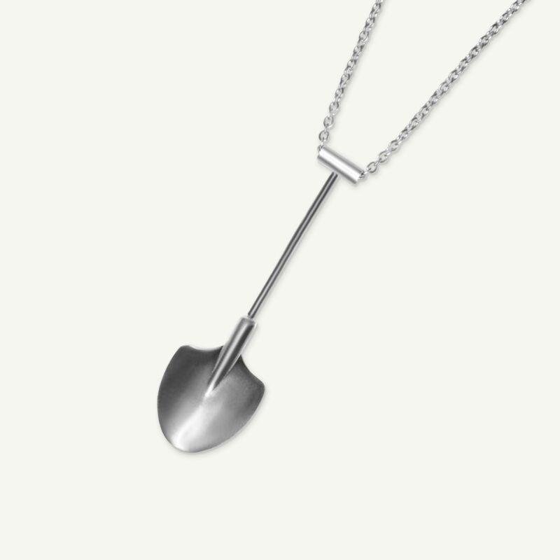 rave spoon necklace silver